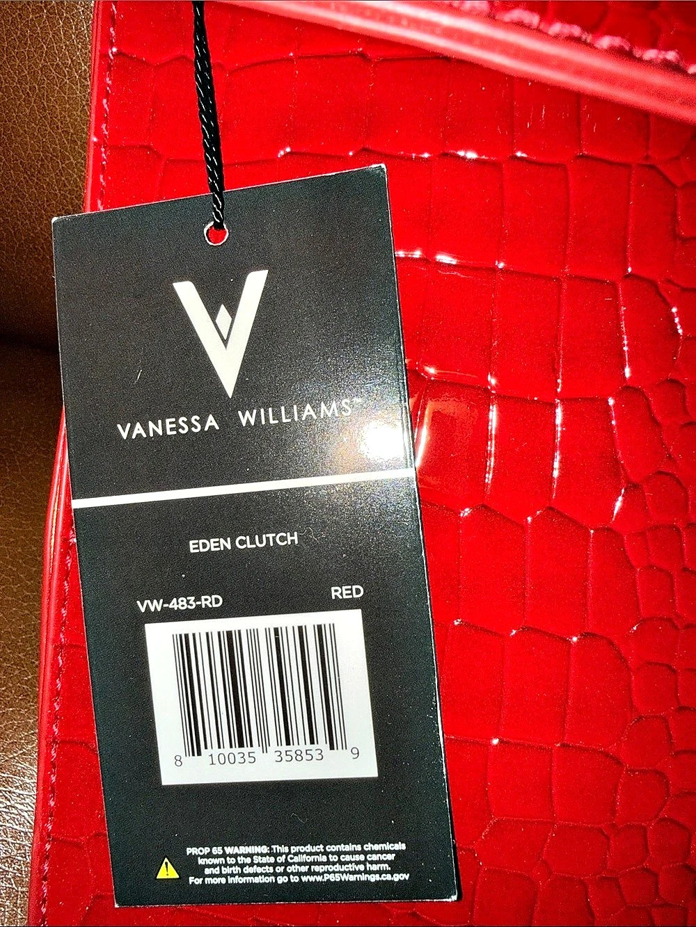 Vanessa Williams Eden Clutch in Red NWT - Picture 3 of 5